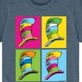 thumbnail image 3 of Dr. Seuss - Cat In The Hat Color Block Hats - Toddler And Youth Short Sleeve Graphic T-Shirt, 3 of 6
