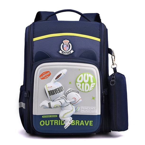Mochila escolar para niños, para estudiantes de primaria, de 1.º a 3.º grado, informal, con protección para la columna vertebral y reducción de carga, para niños y niñas, bonita bolsa