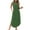 Green, variant on Womens Summer Casual Maxi Dresses 2025 Sleeveless Long Beach Dresses V Neck Loose Sundresses with Side Split Pockets