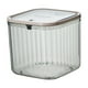 thumbnail image 2 of Mini Desktop Trash Can | Press-Lid Desk Organizer Garbage Basket | Plastic Compact Sundry Storage Bin | Flip Top Lid, Divided Sections, Tidy Container | White or Gray | 6x6x3.2in or 6x6x5.5in | 1, 2 of 6
