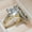 Gold, variant on Gold Plated /Silver Plated Cut Cubic Zirconia Ring Set for Women's, 2Pcs Stackable Engagement Wedding Band Statement Party Cocktail Promise CZ Jewelry Gift for Women (Gold,Size 9)