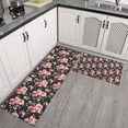 thumbnail image 2 of Pioneer Flower Floral Print Pattern Kitchen Rugs Sets Of 2,Anti Fatigue Kitchen Mat Rugs Non Slip Washable,Decorative Kitchen Floor Mats for Kitchen,Sink,Laundry,17"x30"+17"x47", 2 of 7