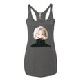 thumbnail image 2 of Wild Bobby, Hip Marilyn Monroe Portrait Classic Beauty Pose, Famous People, Women Tri-Blend Racerback Tank Top, Premium Heather, Small, 2 of 4