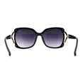thumbnail image 4 of Womens Rhinestone Bling Ribbon Arm Butterfly Plastic Sunglasses Black Smoke, 4 of 4