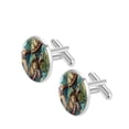 thumbnail image 2 of Sea Turtle Men's Cufflinks for Formal Attire, Made of Stainless Steel, Ideal for Business Events, 2 of 6
