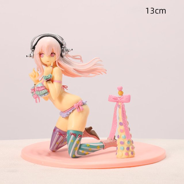 Figuras de Anime japonés Hatsune Miku, personaje de Anime Lem, chica Sexy, decoración para tartas, juguete en miniatura de PVC, muñeca encantadora13cm zhangyuxiang unisex
