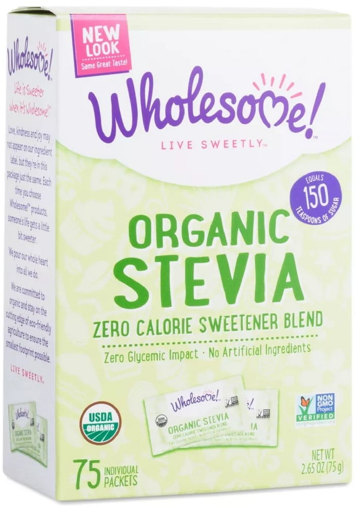 Wholesome Organic Stevia Zero Calorie Sweetener Blend 75 ea (Pack of 2