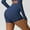 Blue, variant on Rezuofi 1 Pcs Women's Biker Shorts High Waist Yoga Workout Gym Running Volleyball Spandex Shorts with Pockets