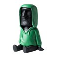 thumbnail image 1 of Easter Island Moai Statue Decor Handmade Statue With Smartphone Stand Home Office Ornament, 1 of 5