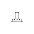 thumbnail image 2 of Modern 4-Light Black Pendant Light - Resolute Design for Dining Room & Living Room, 2 of 4