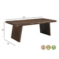 thumbnail image 6 of Taran Designs Bristol 86" Live Edge Solid Wood Dining Table in Dark Brown, 6 of 6
