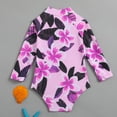 thumbnail image 6 of MEZZALL Summer Girls Kids One-Piece Monokini Swimsuit With Long Sleeves For Sun Leopard Floral Pattern Beachwear For Girls Travel Swimwear Resort Swimwear, 6 of 9