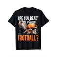 thumbnail image 1 of ¿Estás listo para algo? Camiseta de fútbol americano para niños, niñas, camisetas de algodón de moda, camiseta de manga corta, camiseta de manga corta de estilo urbano, camiseta cómoda, camiseta inf, 1 of 6