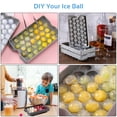 thumbnail image 4 of Ticent Sphere Ice Cube Tray with Lid & Bin - Small Round Ice Ball Maker Mold for Freezer with Container Mini Circle Ice Cube Tray Making 64PCS Ice Chilling Cocktail Whiskey Tea Coffee, 4 of 7