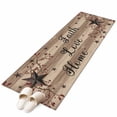 thumbnail image 2 of Retro Country Stars Washable Area Rug 2 x 6 ft Faith Love Home Berries Farmhouse Brown Striped, Soft Non Slip Rugs Stain Repellent Indoor Felt Carpet for Living Dining Room Bedroom Home Office, 2 of 9