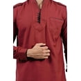 thumbnail image 4 of Saris and Things Maroon Pathani Suit for Men, 4 of 6
