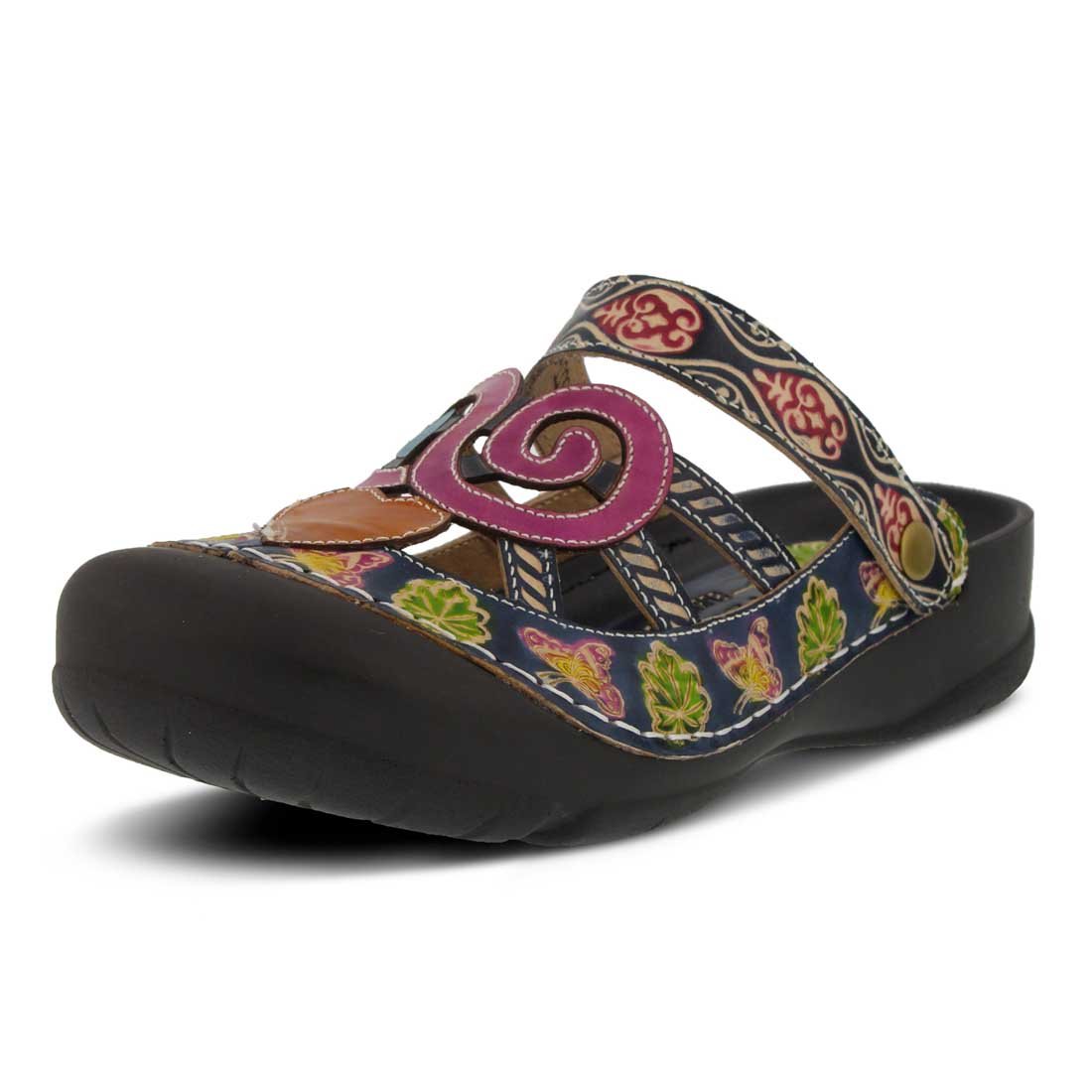 L'Artiste by Spring Step Lartiste Bombay Clogs Navy