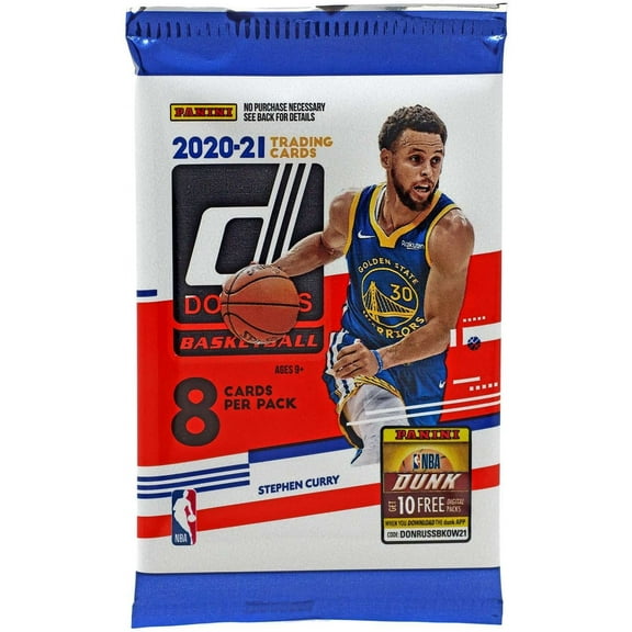 NBA Donruss 2020-21 Basketball Trading Card BLASTER Pack (8 Cards)