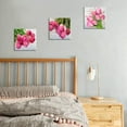 thumbnail image 5 of Pink Flower Canvas Wall Art Decor Tulip Floral Prints Framed Pictures for Women''s Bedroom Bathroom 16x16 Inch 3 Panels Modern Flower Close Up Painting Artwork Office Living Room Home Decoration, 5 of 6