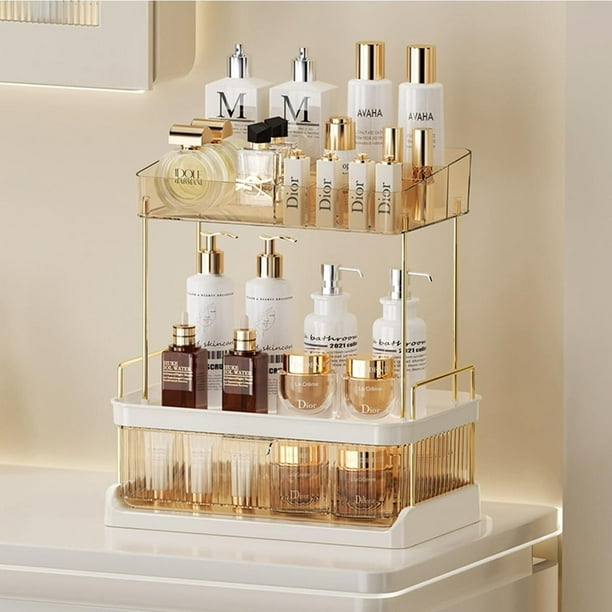 Organizador de Maquillaje con Cajones, Acrilicos Organizadores para Cosméticos Transparente Gran Capacidad, Caja de Almacenamiento para el Cuidado de la Piel, para Baño y Tocador