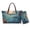 Blue - Dolphin, variant on Starry Cat Print Handbag Set of 2 Women's Large Handbag and Wallet Set Large Leather Satchel Shoulder Bag for Daily Use