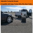 thumbnail image 3 of Kojooin Adjustable Tow Bar for Vehicles, 5000 lb Universal Towing Bar with Chains and 2 Inch Ball Coupler, 3 of 7