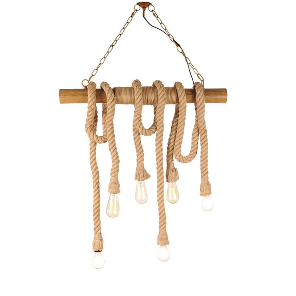 5" x 30" x 50" 6 bulbs Medusa Pendant Lamp