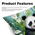 thumbnail image 2 of Panda Elegant Velvet Throw Pillow Covers and Inserts - Set of 2, Available in 16x16, 18x18, 20x20 Inches for Home Decor, Unique Patterns for Sofa, 2 of 6