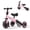 Pink, variant on Dimedeal 3-in-1 Convertible Trike for Toddlers 2-5 Years, Ride On Tricycle with Adjustable Learning Bike with Foldable Wheels & Removable Pedals