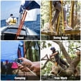 thumbnail image 6 of Double Braided Arborist Rigging Rope - 1/2 in X 100 ft 48 Strands Rappelling Outdoor Pulling Heavy Duty Polyester Bull Rope for Swing Tree Work Camping Rescue Hiking - Army Green, 6 of 6