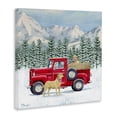 thumbnail image 2 of Stupell Industries Farmhouse Winter Pups Holiday Red Truck Canvas Art, 17 x 17, by Paul Brent, 2 of 7