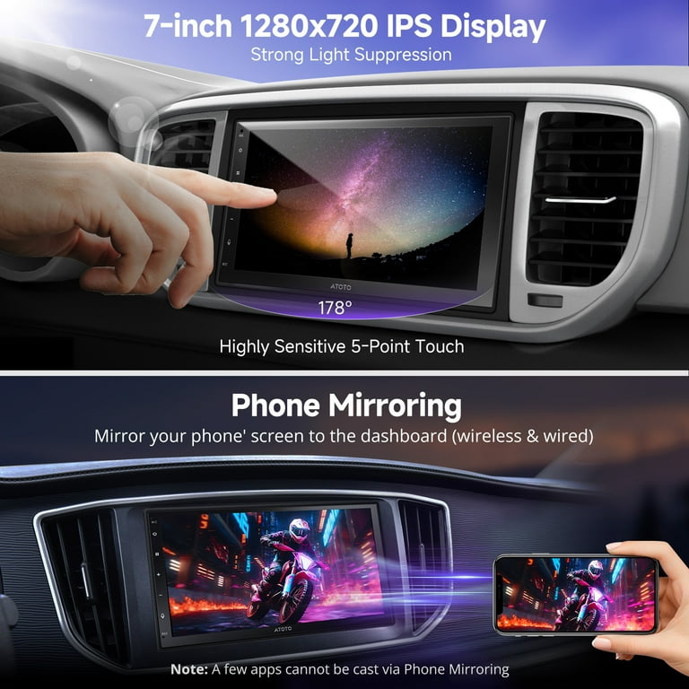 ATOTO 7inch Touch Screen Head Unit Car Stereo with ATOTO 7inch Touch Screen Head Unit Car Stereo with