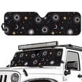 thumbnail image 2 of FUIALDOLG Astronomy Car Windshield Sun Shade, Universal Car Sunshade for ORV Front Windshield, Blocks Heat and Sun Foldable 52.95x16.14 Inch, 2 of 7