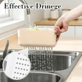 thumbnail image 5 of Kitchen Sink Drain Strainer Basket, Plastic Side Hanging Sink Strainer Colander, Food Catcher Waste Filter with Hook, Over Sink Multifunction Kitchen Gadget for Residue, Leftovers, 1.9x7.8 in, 5 of 8