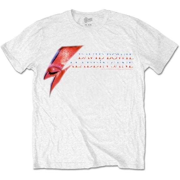 David Bowie Unisex T-Shirt Aladdin Sane Eye Flash (Small)