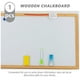 thumbnail image 2 of 1Pc Double-sided Blackboard Whiteboard Practical Wooden Writing Chalkboard, 2 of 4