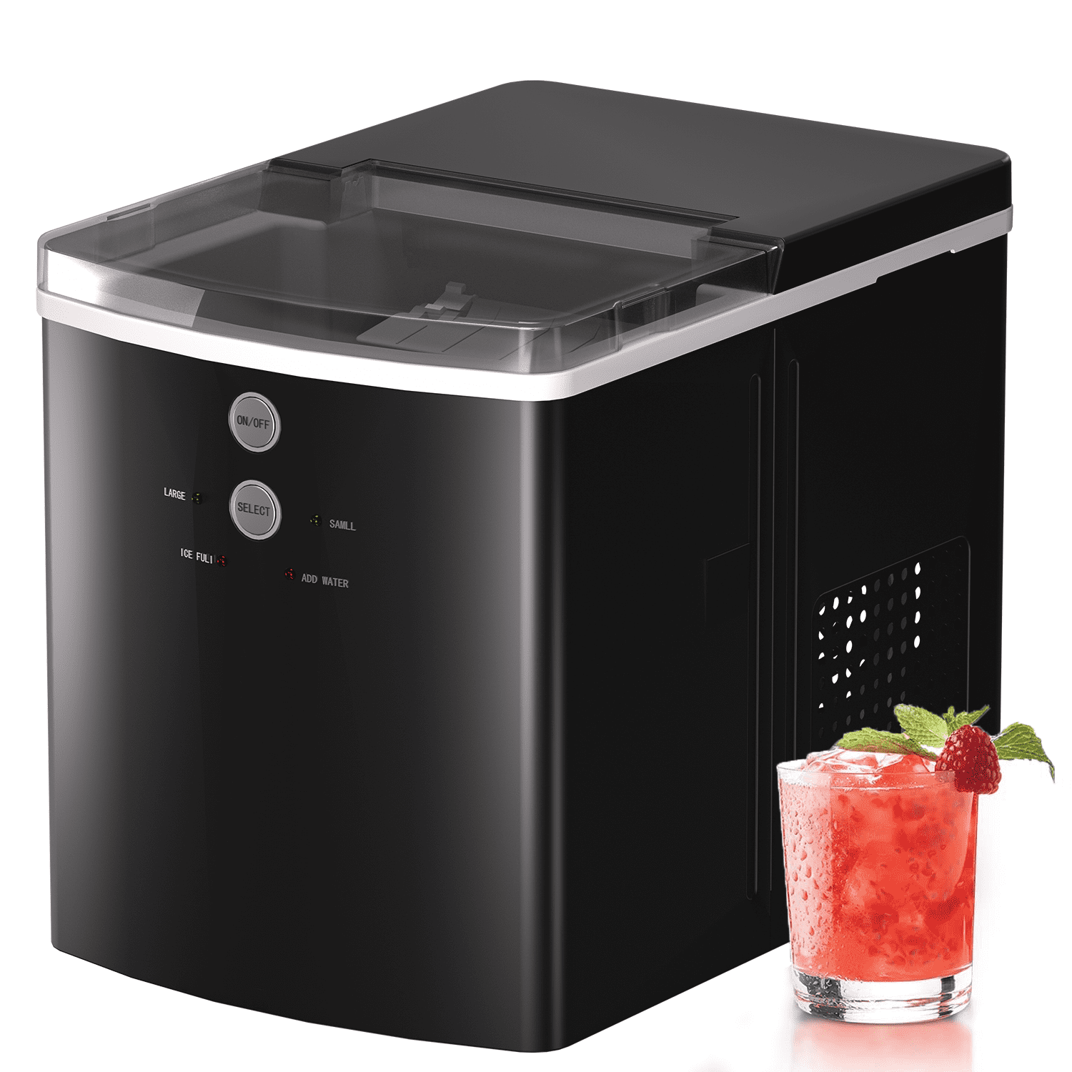 GHODEC Ice Makers Machine Countertop,33Lbs/24Hrs Portable Tabletop Ice