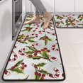thumbnail image 2 of Kitchen Rugs Sets Of 2,White Christmas Candy Cane Pattern Anti Fatigue Kitchen Mat Rugs Non Slip Washable,Decorative Kitchen Floor Mats for Kitchen,Sink,Laundry,17"x47"+17"x47", 2 of 5