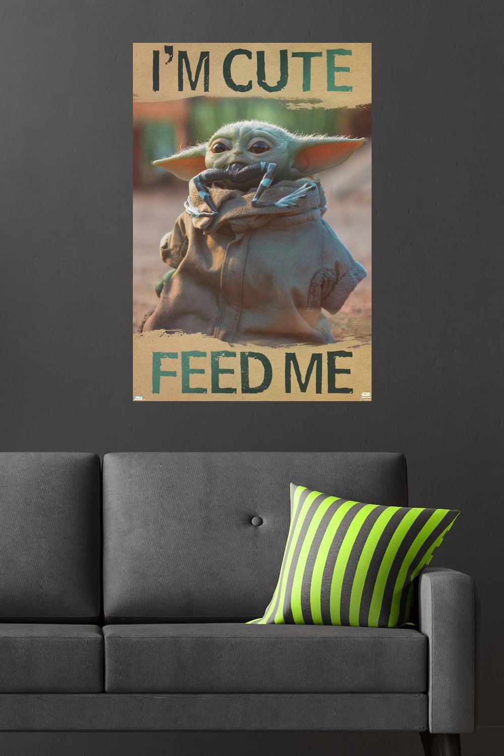 Star Wars: The Mandalorian - Feed Me Wall Poster, 22.375" x 34"