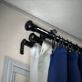thumbnail image 2 of Central Design TRIPLE-482 0.8125 in. Triple Curtain Rod with 48 to 84 in. Extension, Black, 2 of 2