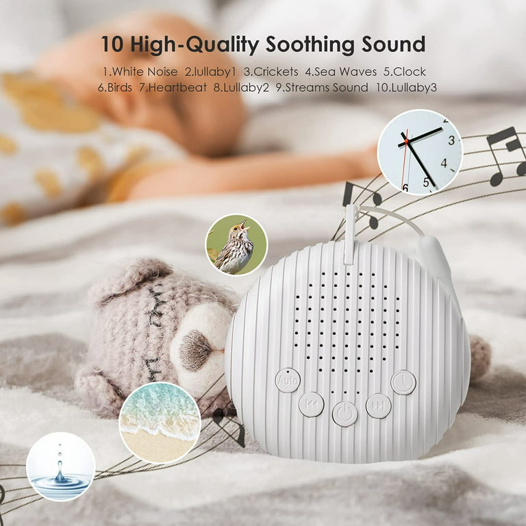 White Noise Machine, Portable Sleep Sound Machine,Mini Sound