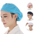 thumbnail image 5 of UNTERING Women Men Dustproof Breathable Kitchen Hat Elastic Cotton Factory Work Protective Hair Cover for Workshop, 5 of 6