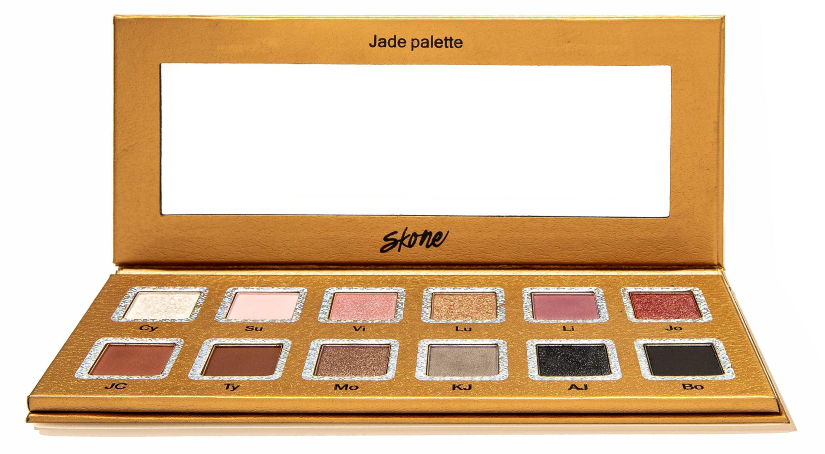 Skone Cosmetics Jade Eyeshadow Palette, Luxury Eyeshadow Palette