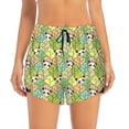 thumbnail image 2 of Salouo Cartoon Panda And Leaf Print Women's 2 in 1 Running Shorts Double-Layer Shorts Athletic Workout Gym Yoga Shorts Running Shorts for Women-XX-Large, 2 of 7