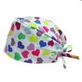 thumbnail image 2 of AJGRHE Valentine Beret Hat With Heart Print Fashion Knit Headwrap Scarf For Hair Styling White3 One Size, 2 of 3