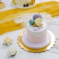thumbnail image 2 of Efavormart Set of 18 - Metallic Gold Round Cake Boards, Scalloped Edge Cake Circle Base - 6"-8"-10" for Birthday Cake Decorations, Cookies, Pies, Cupcakes, Muffins, Pizza Serving, 2 of 11