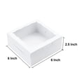 thumbnail image 2 of Cajas para galletas JOHOPACK, 50 unidades, 15 x 15 x 6 cm, con ventana, para panadería, 2 of 6