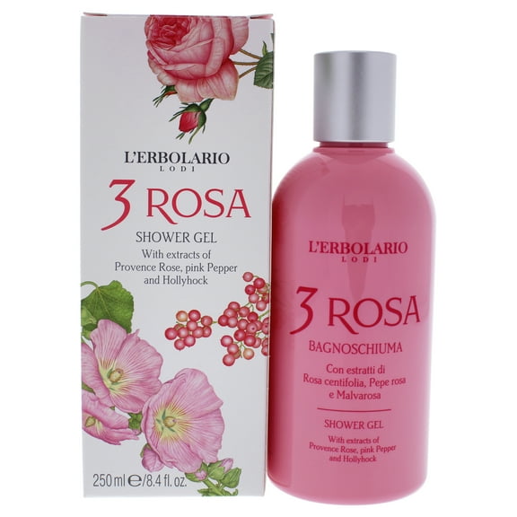 L'Erbolario 3 Rosa Shower Gel