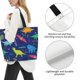 thumbnail image 3 of Balery Dinosaurs Bolsa Tote Estilo Estético con Cremalleras, Bolsa de Hombro, Bolsa de Compras Grande y Plegable, 3 of 8