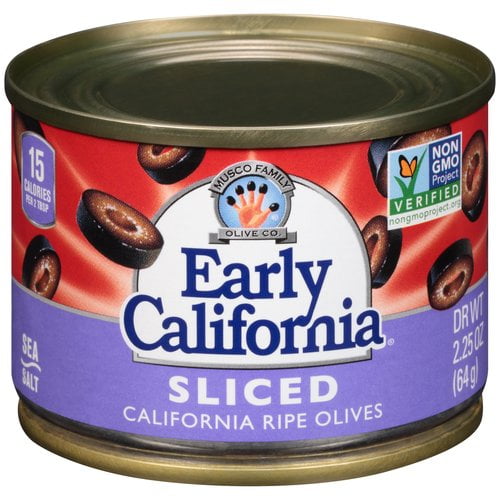 Early California Ripe Olives, Sliced, 2.25 Oz by Musco Family Olive Co.